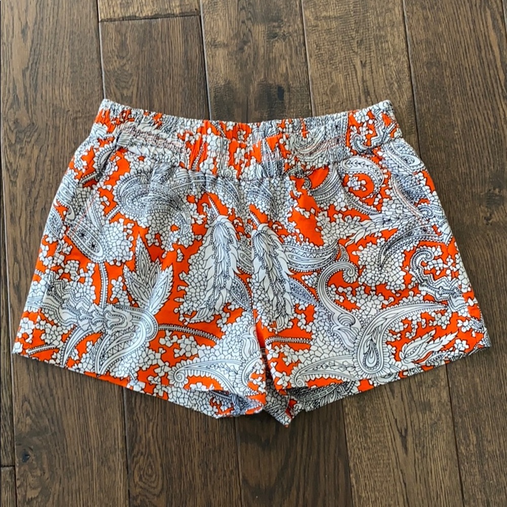 J Crew Factory Boardwalk Paisely Short Sz2
